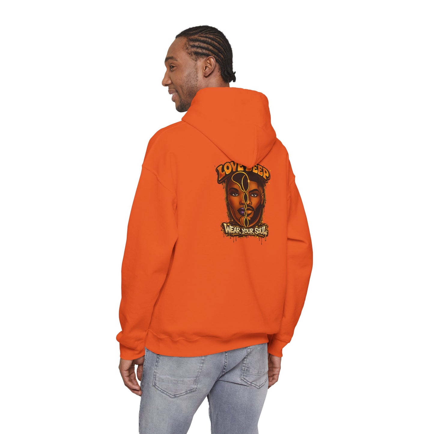 Love Deep Dual-Face Couple Graphic Hoodie