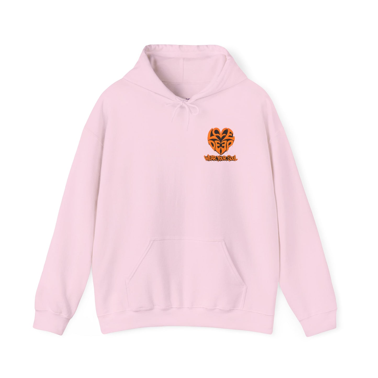 Love Deep Heart Emblem Hoodie — Retro Vintage Pullover