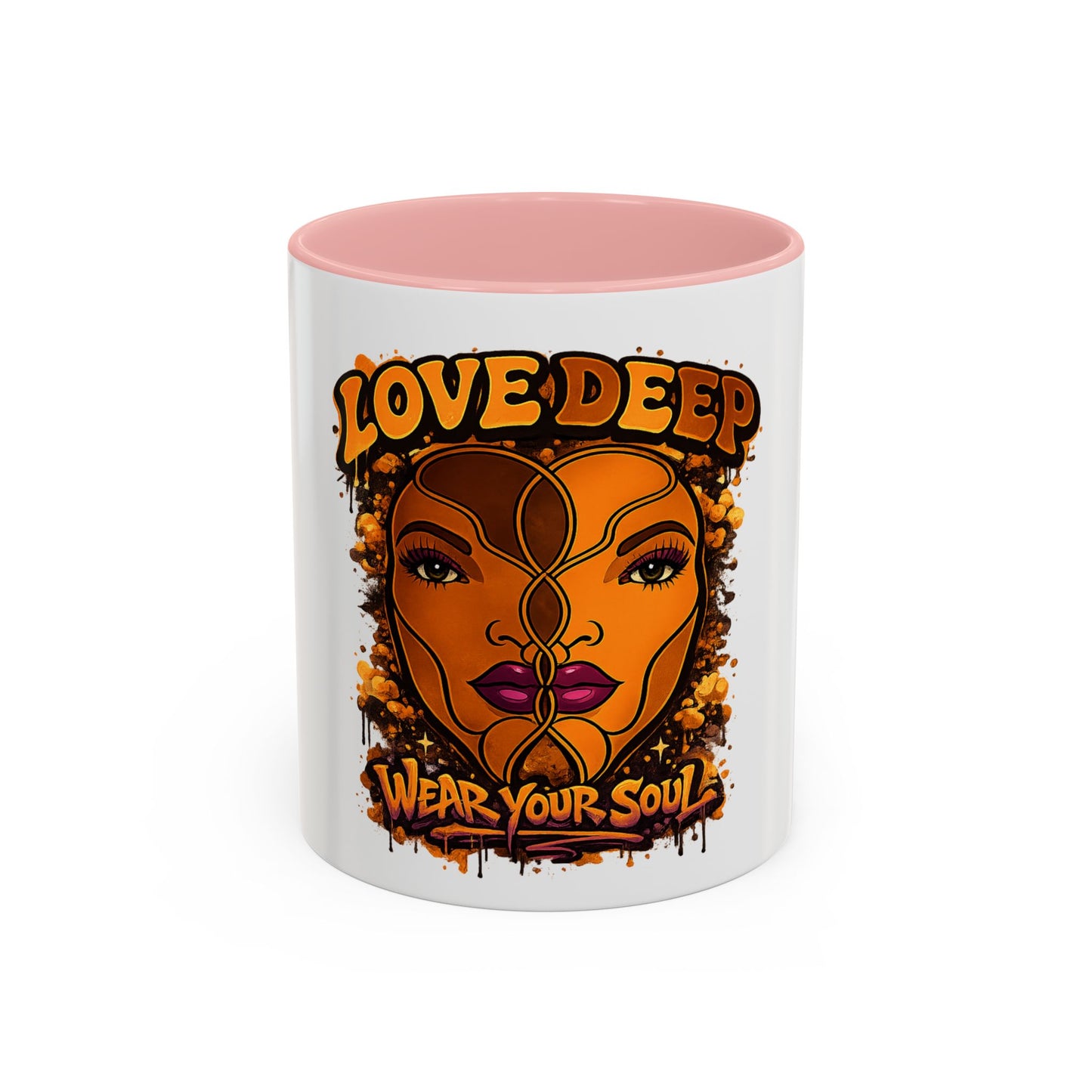 Purple Lips Love Deep Dual-Face Accent Coffee Mug (11oz)