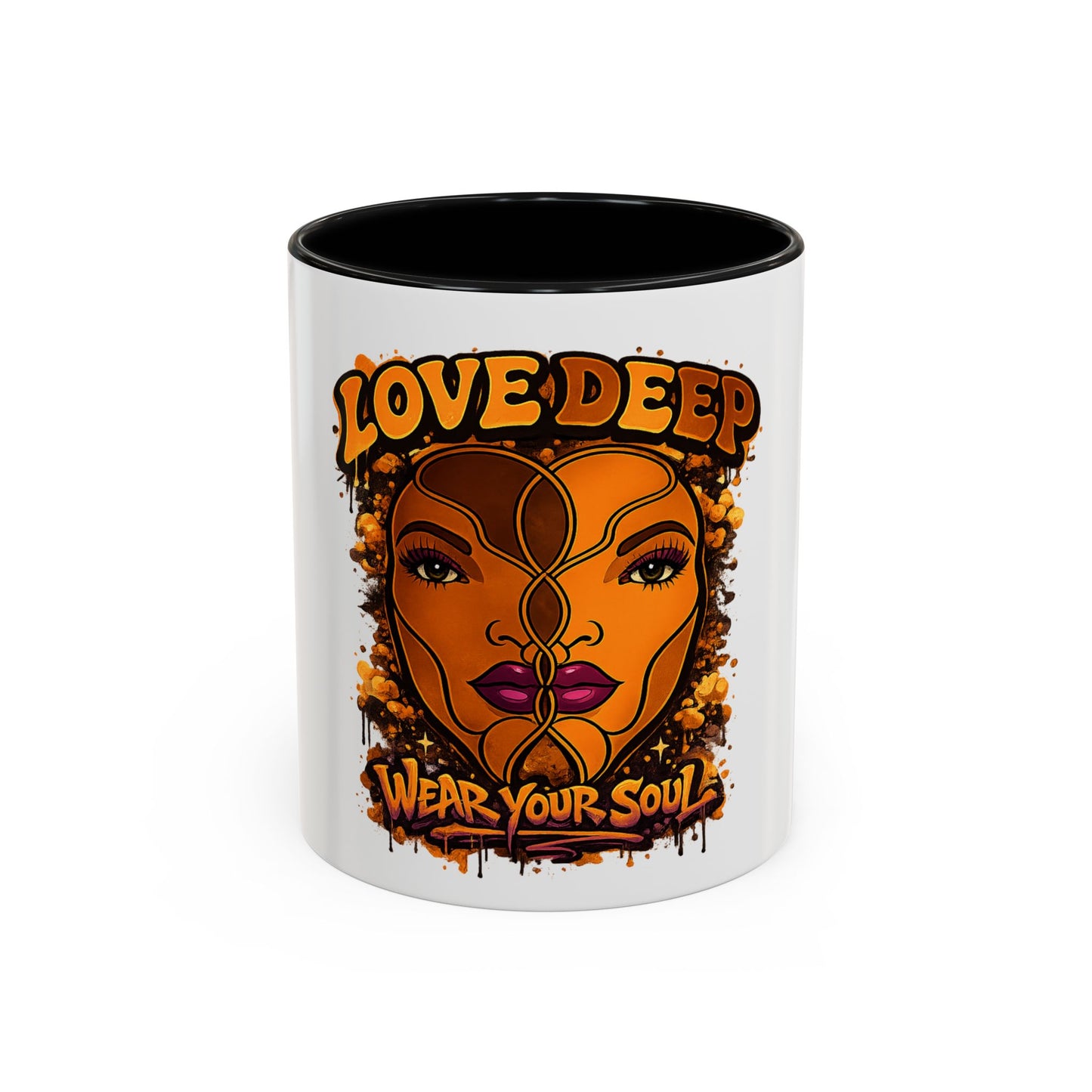 Purple Lips Love Deep Dual-Face Accent Coffee Mug (11oz)