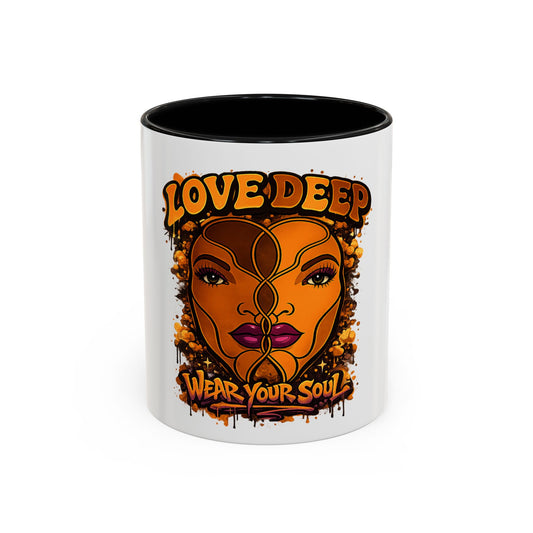 Purple Lips Love Deep Dual-Face Accent Coffee Mug (11oz)
