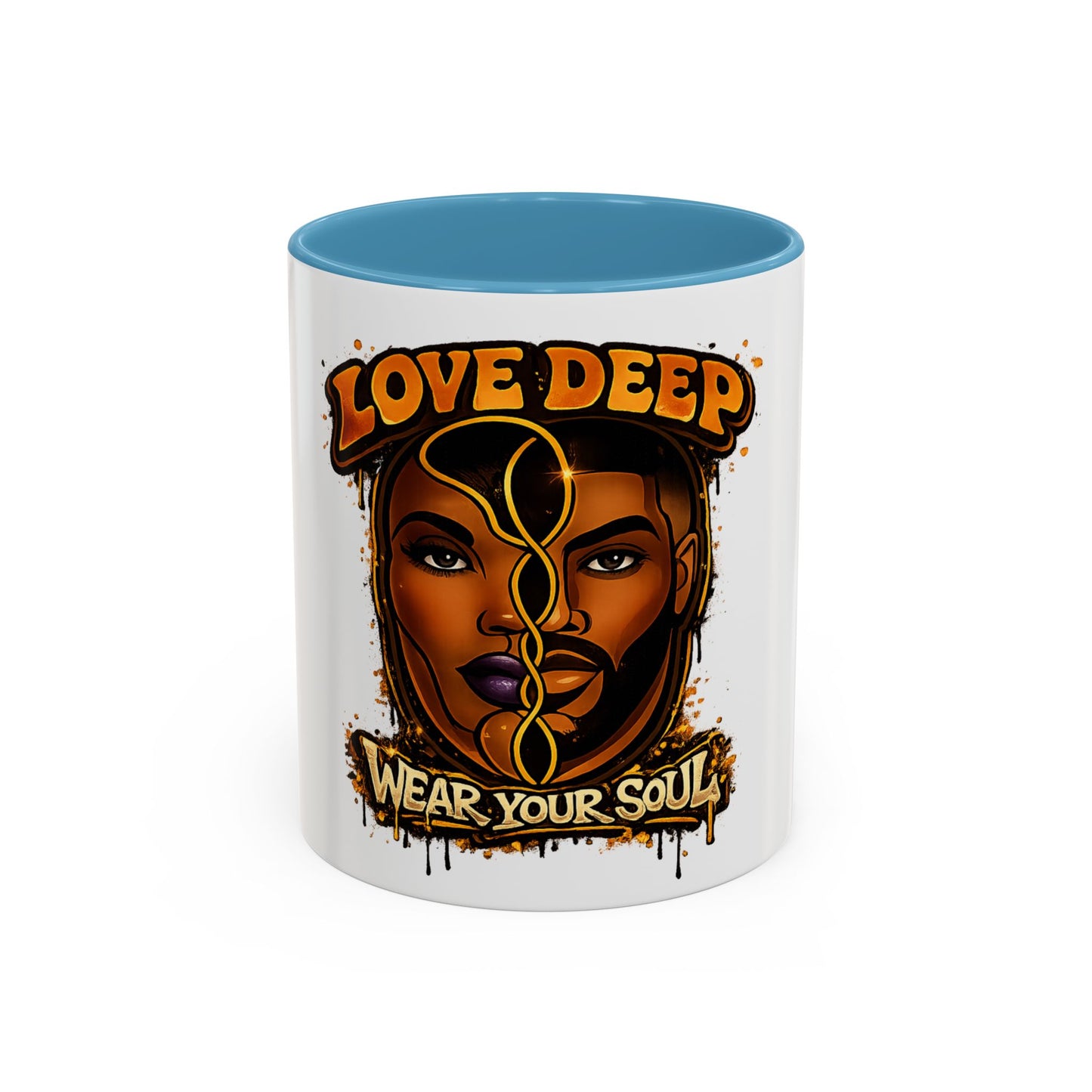 Love Deep Dual-Face Couple Coffee Mug — 11oz Accent