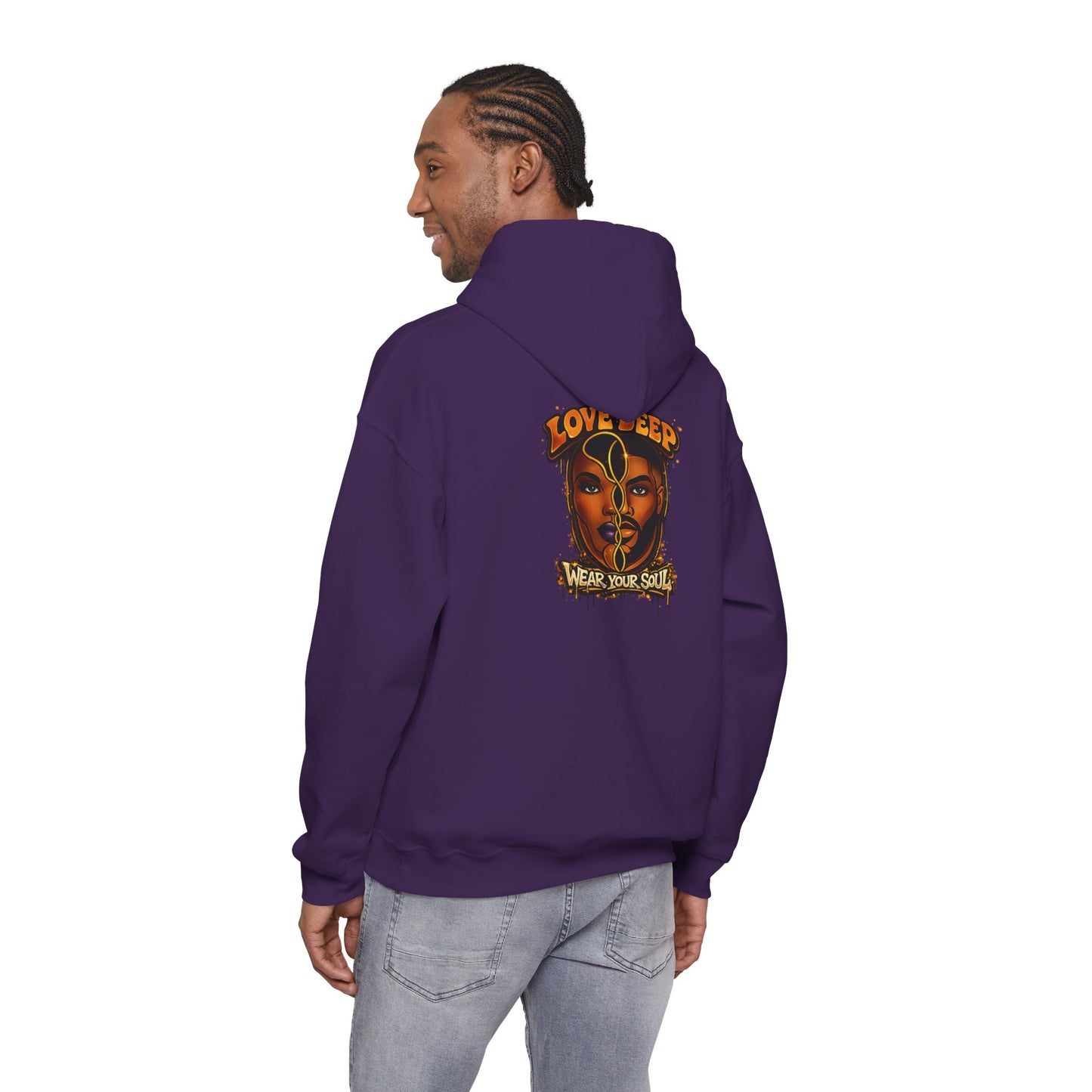 Love Deep Dual-Face Couple Graphic Hoodie