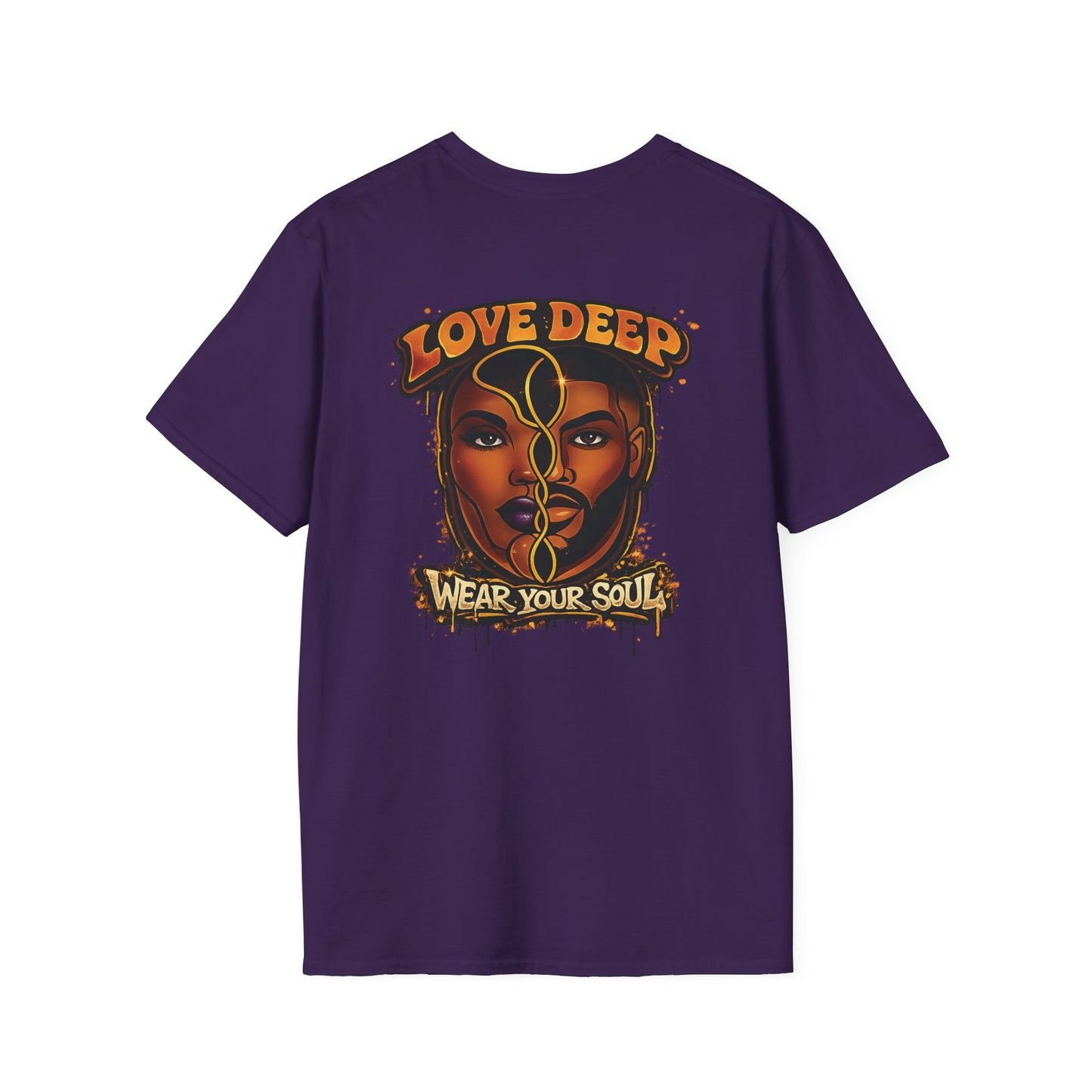 Love Deep Dual-Face Couple Retro T-Shirt