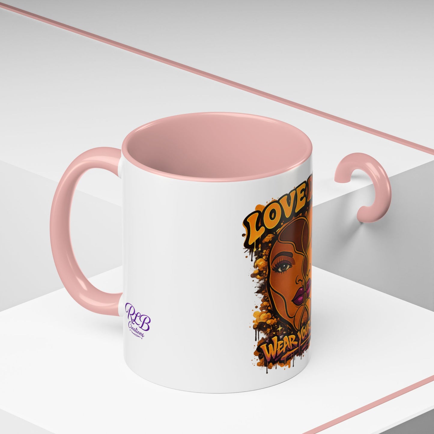 Purple Lips Love Deep Dual-Face Accent Coffee Mug (11oz)