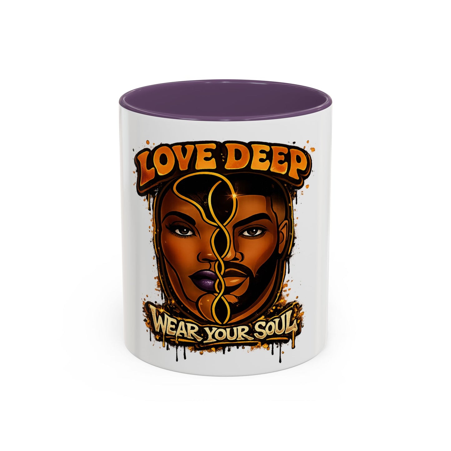 Love Deep Dual-Face Couple Coffee Mug — 11oz Accent
