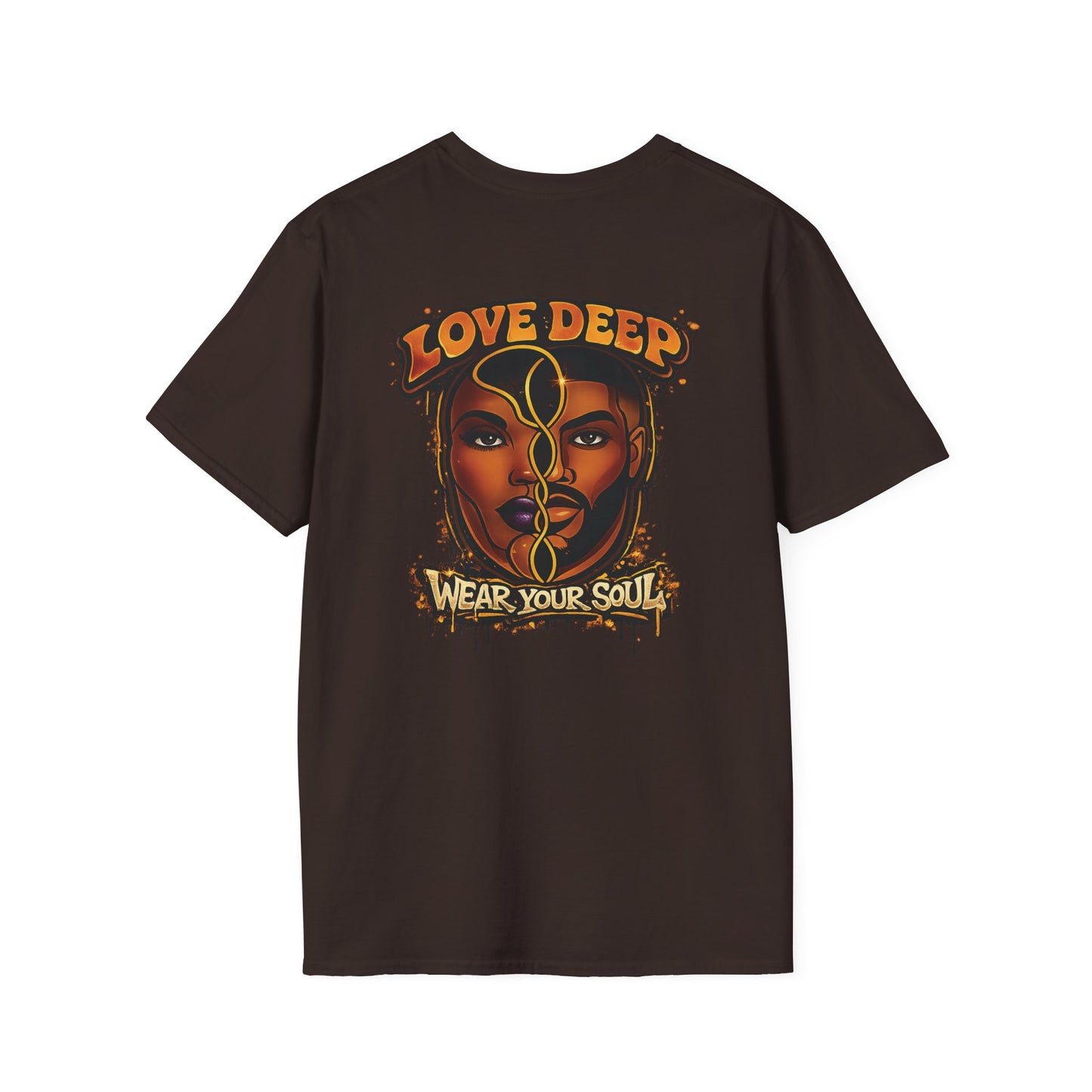 Love Deep Dual-Face Couple Retro T-Shirt