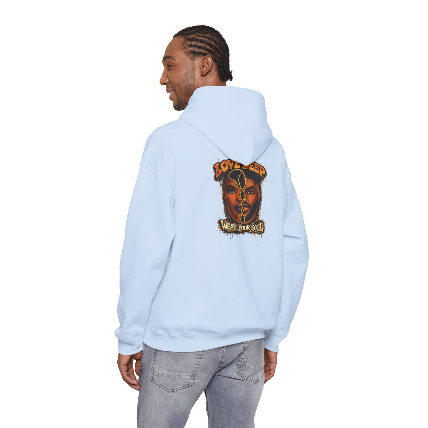 Love Deep Dual-Face Couple Graphic Hoodie