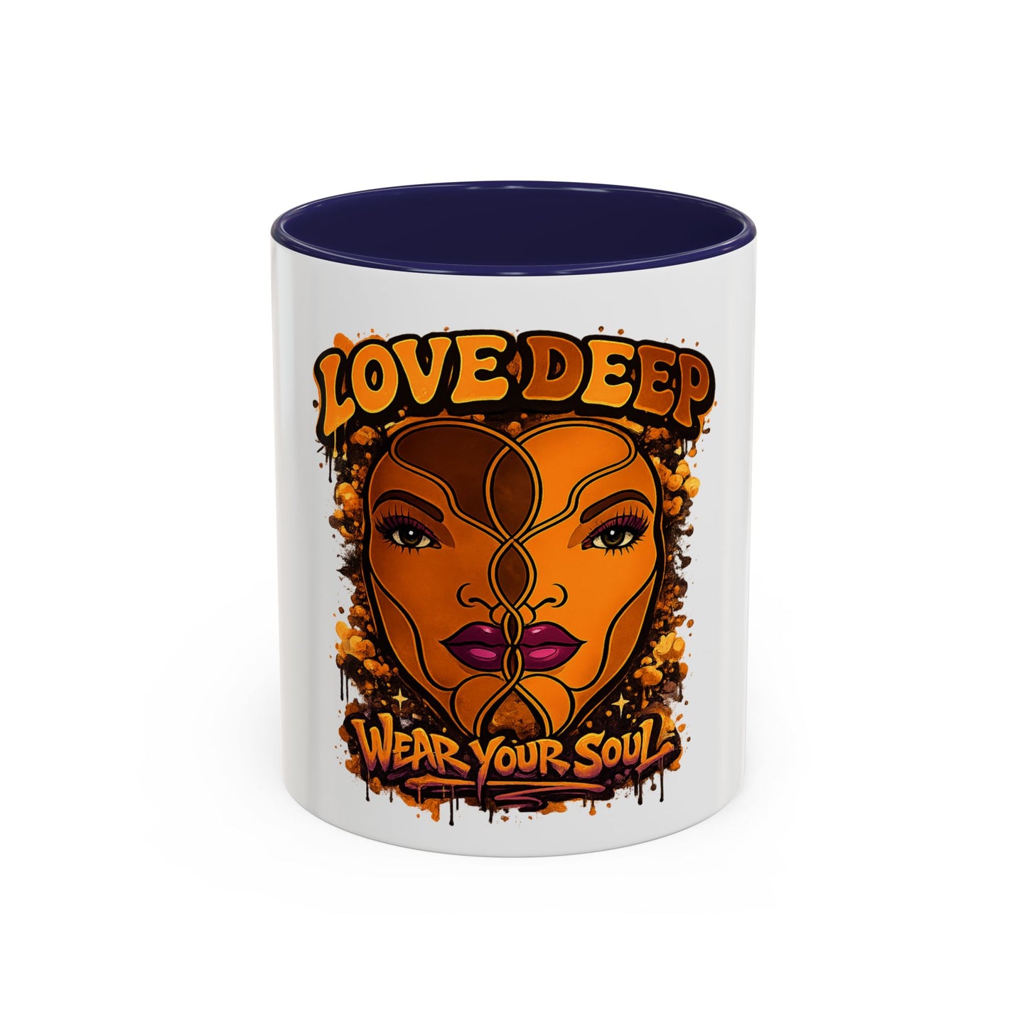Purple Lips Love Deep Dual-Face Accent Coffee Mug (11oz)