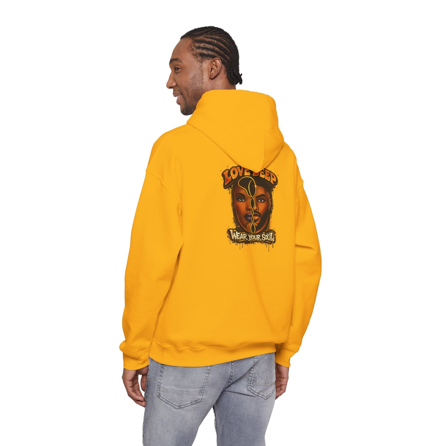 Love Deep Dual-Face Couple Graphic Hoodie