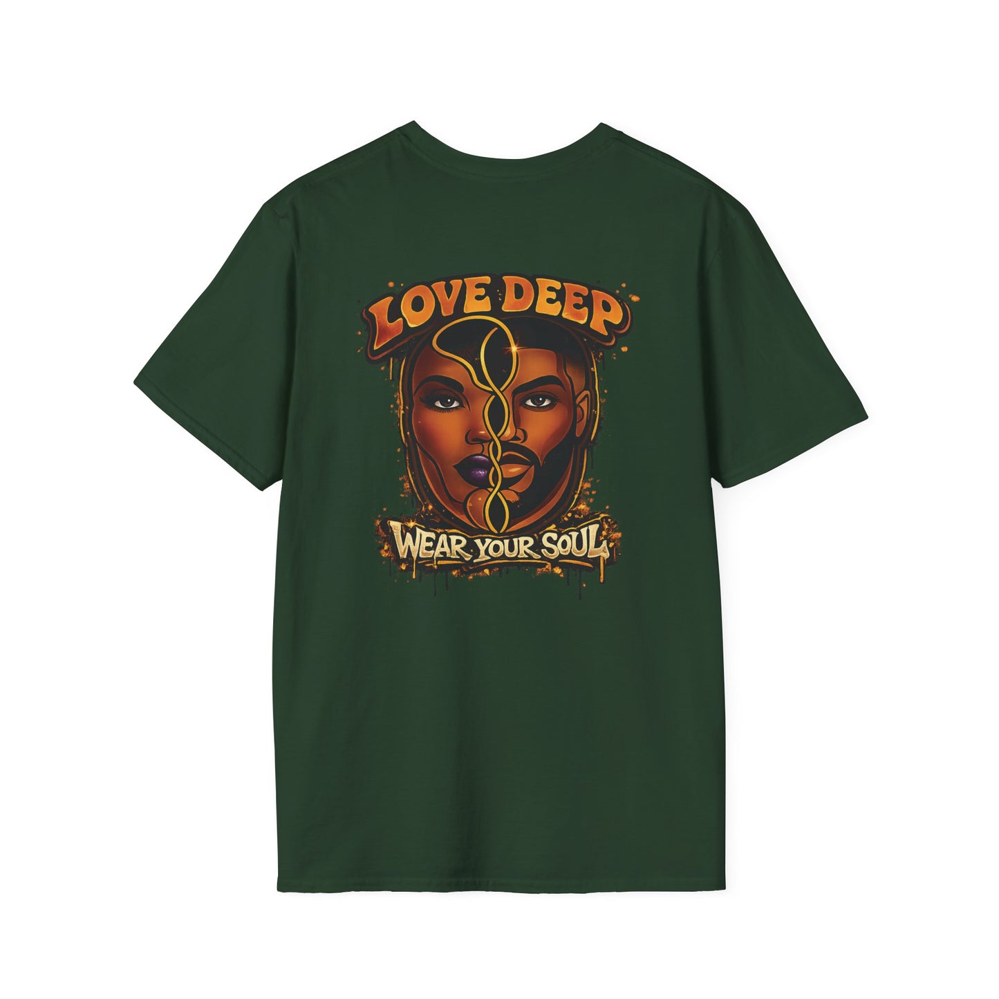 Love Deep Dual-Face Couple Retro T-Shirt