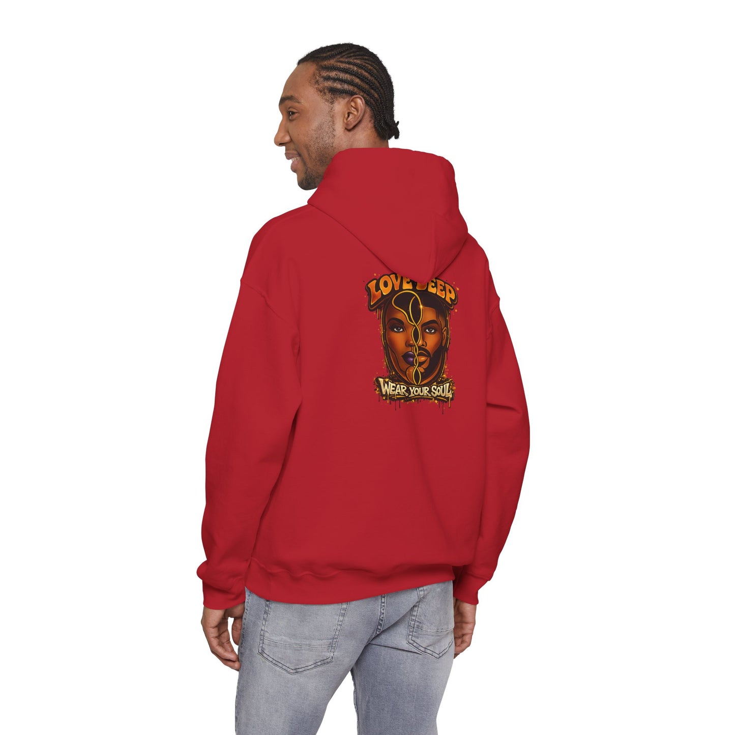 Love Deep Dual-Face Couple Graphic Hoodie