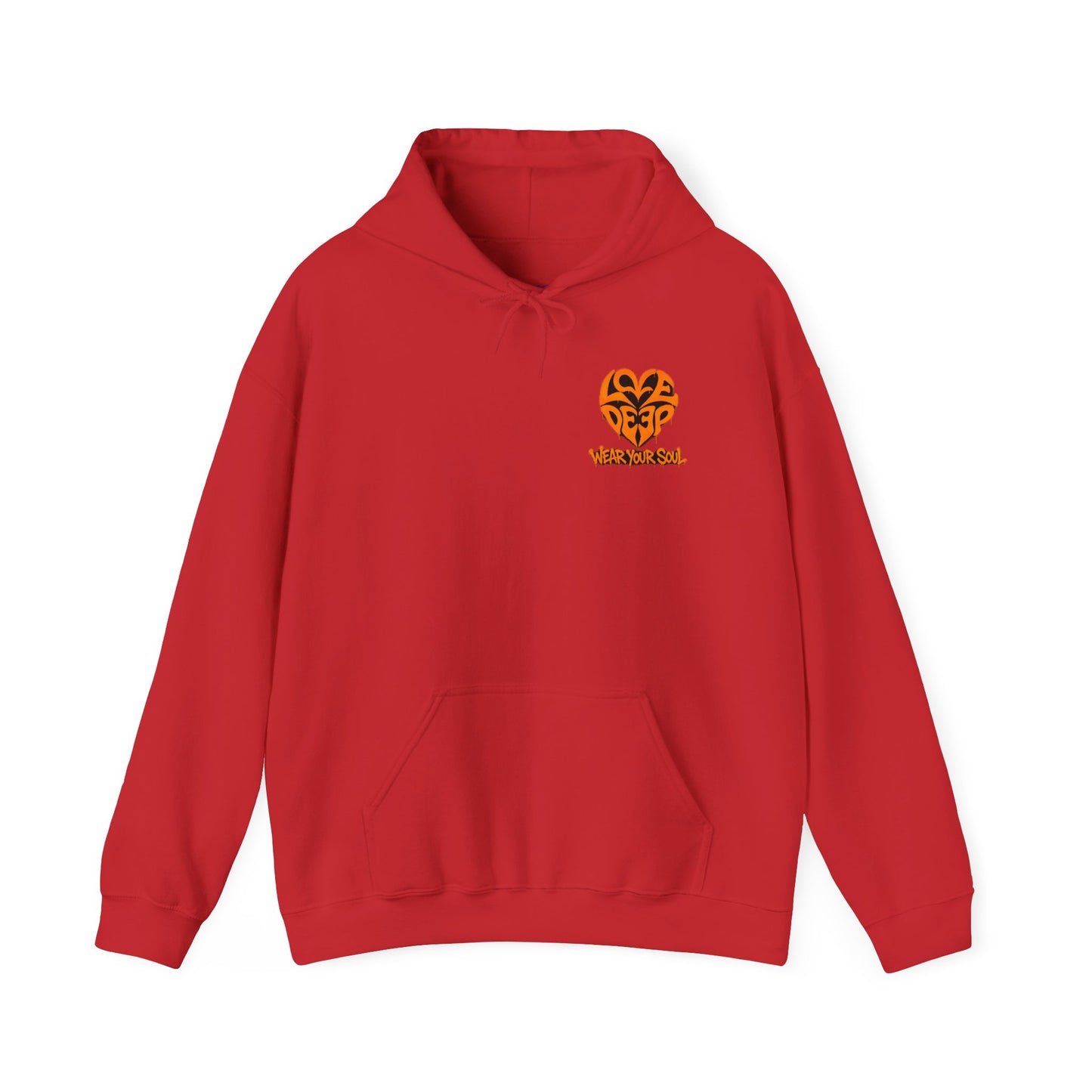 Love Deep Heart Emblem Hoodie — Retro Vintage Pullover