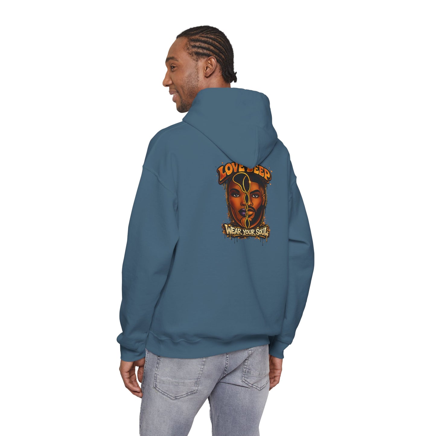 Love Deep Dual-Face Couple Graphic Hoodie