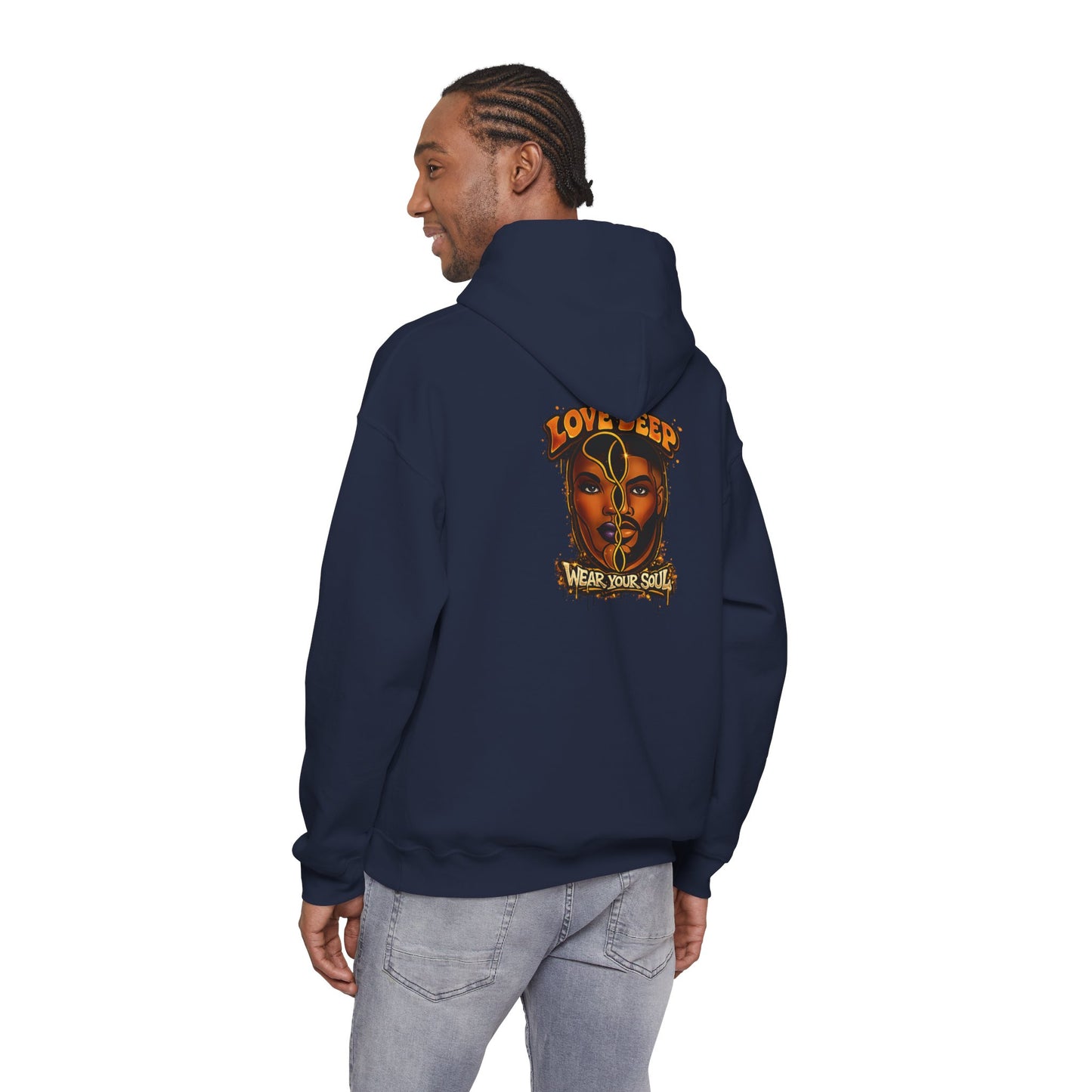 Love Deep Dual-Face Couple Graphic Hoodie