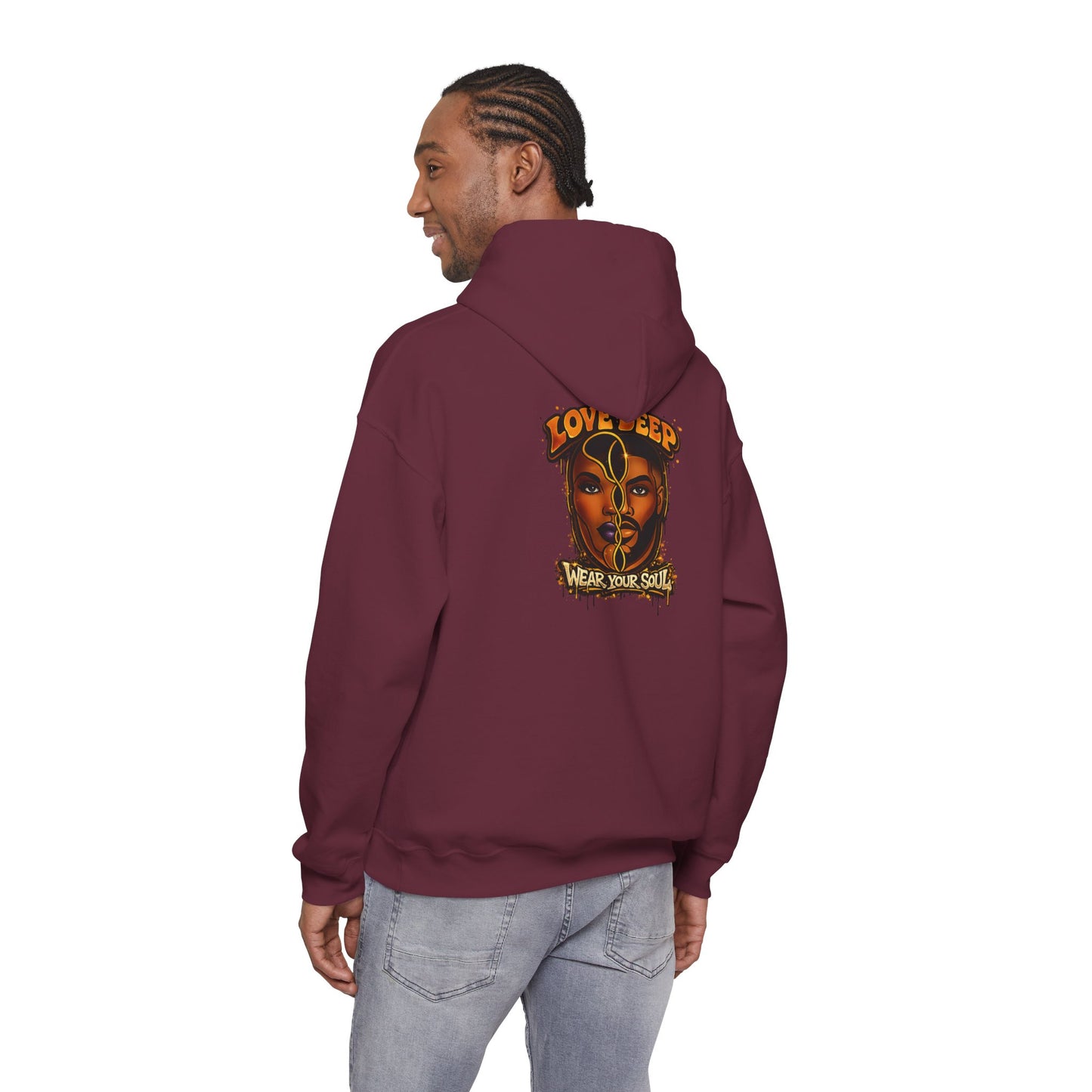 Love Deep Dual-Face Couple Graphic Hoodie