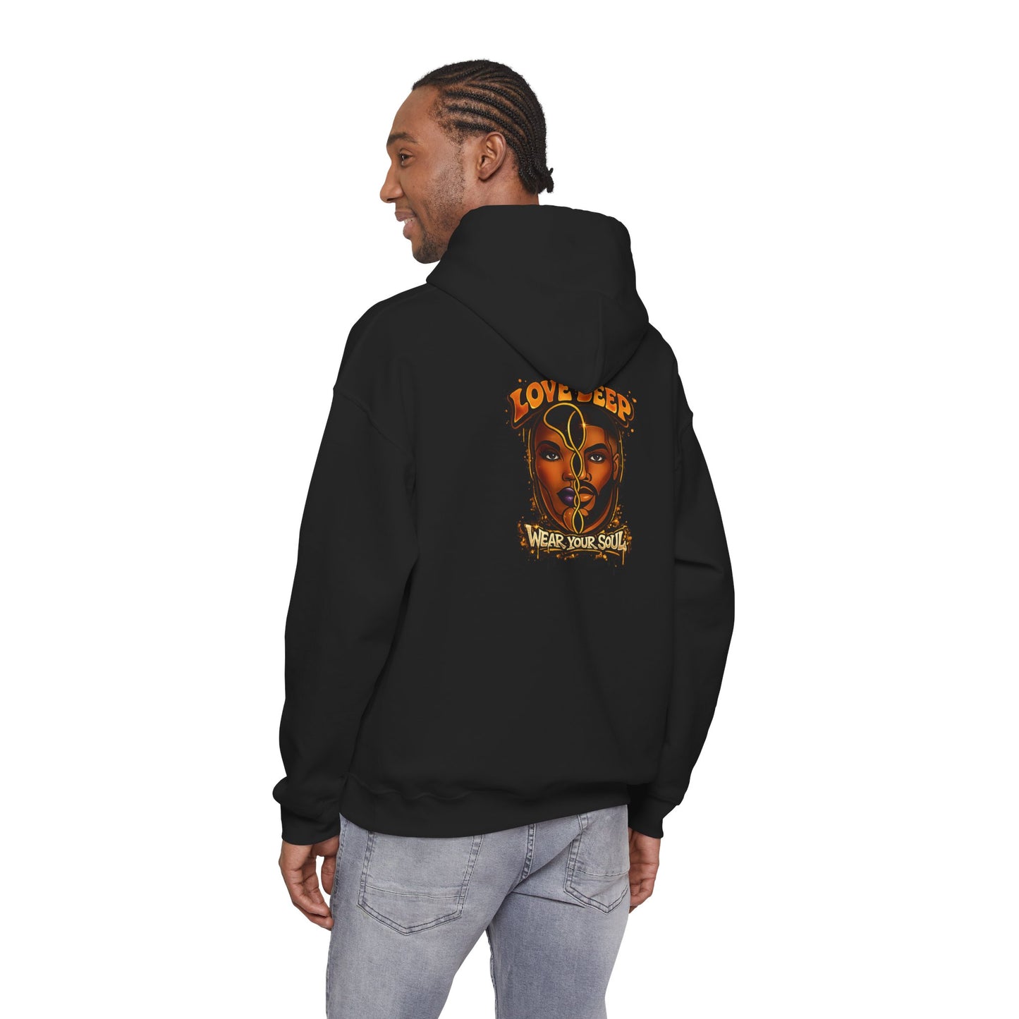 Love Deep Dual-Face Couple Graphic Hoodie