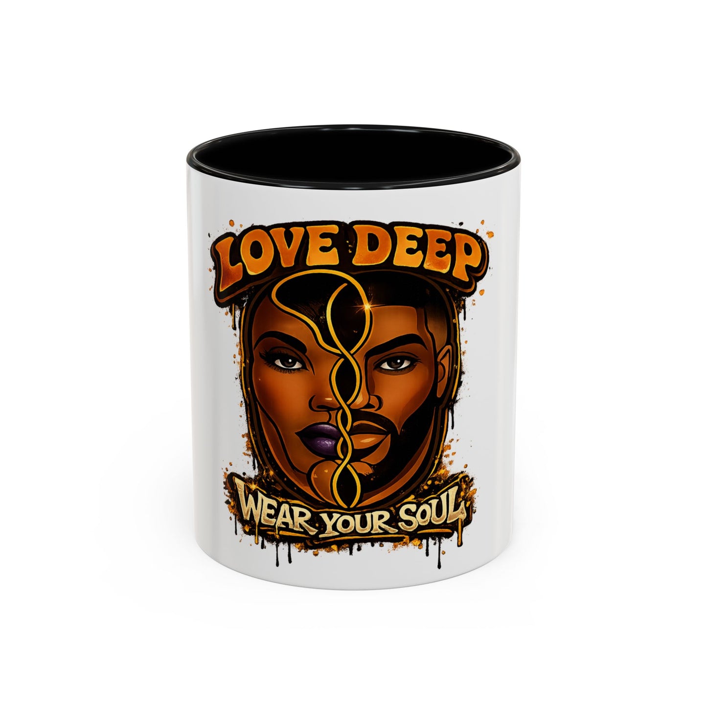 Love Deep Dual-Face Couple Coffee Mug — 11oz Accent
