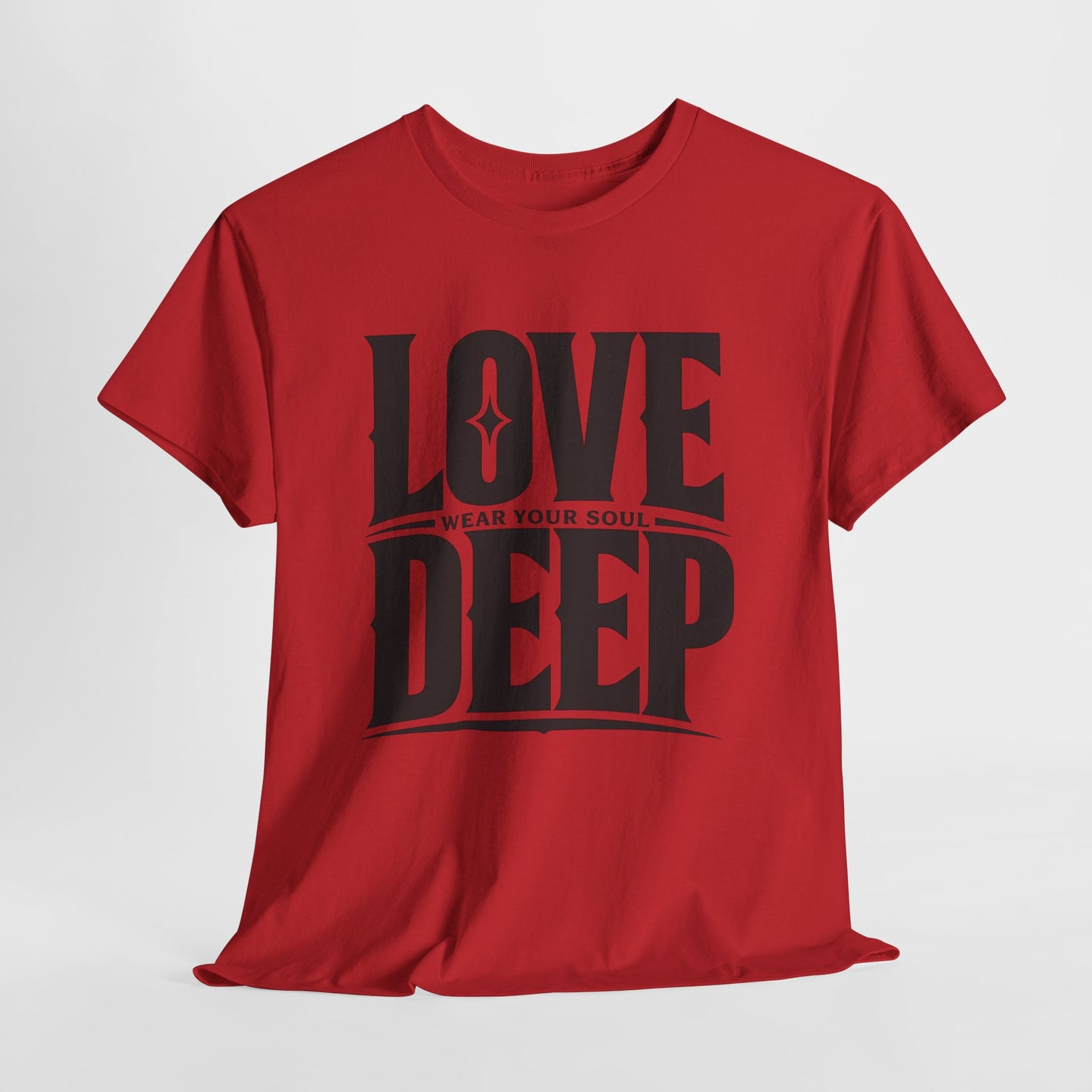 Love Deep Tee — "Love Deep" Graphic Cotton T‑Shirt