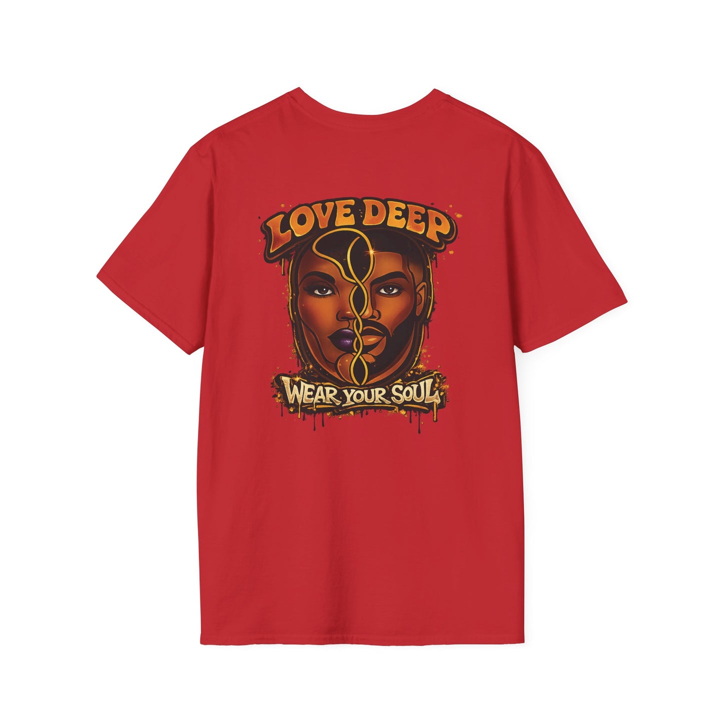 Love Deep Dual-Face Couple Retro T-Shirt