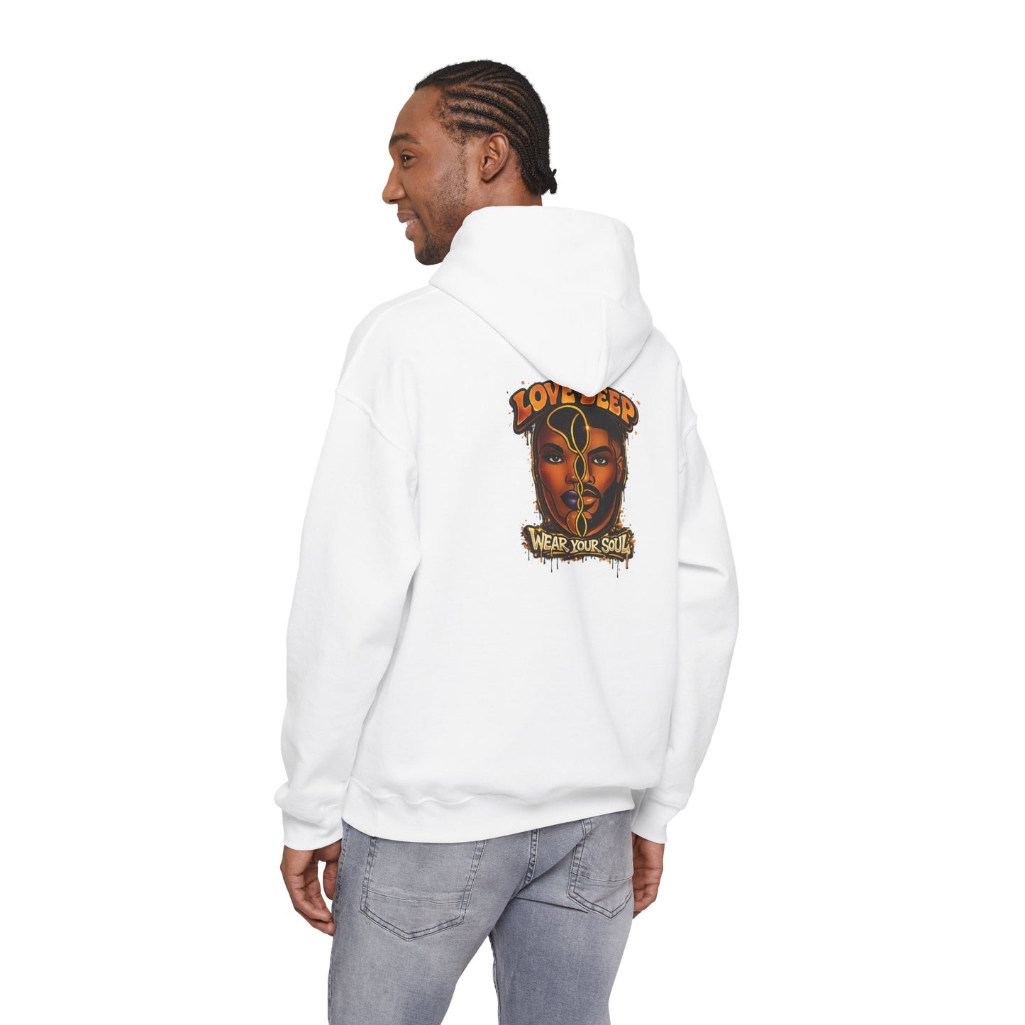 Love Deep Dual-Face Couple Graphic Hoodie