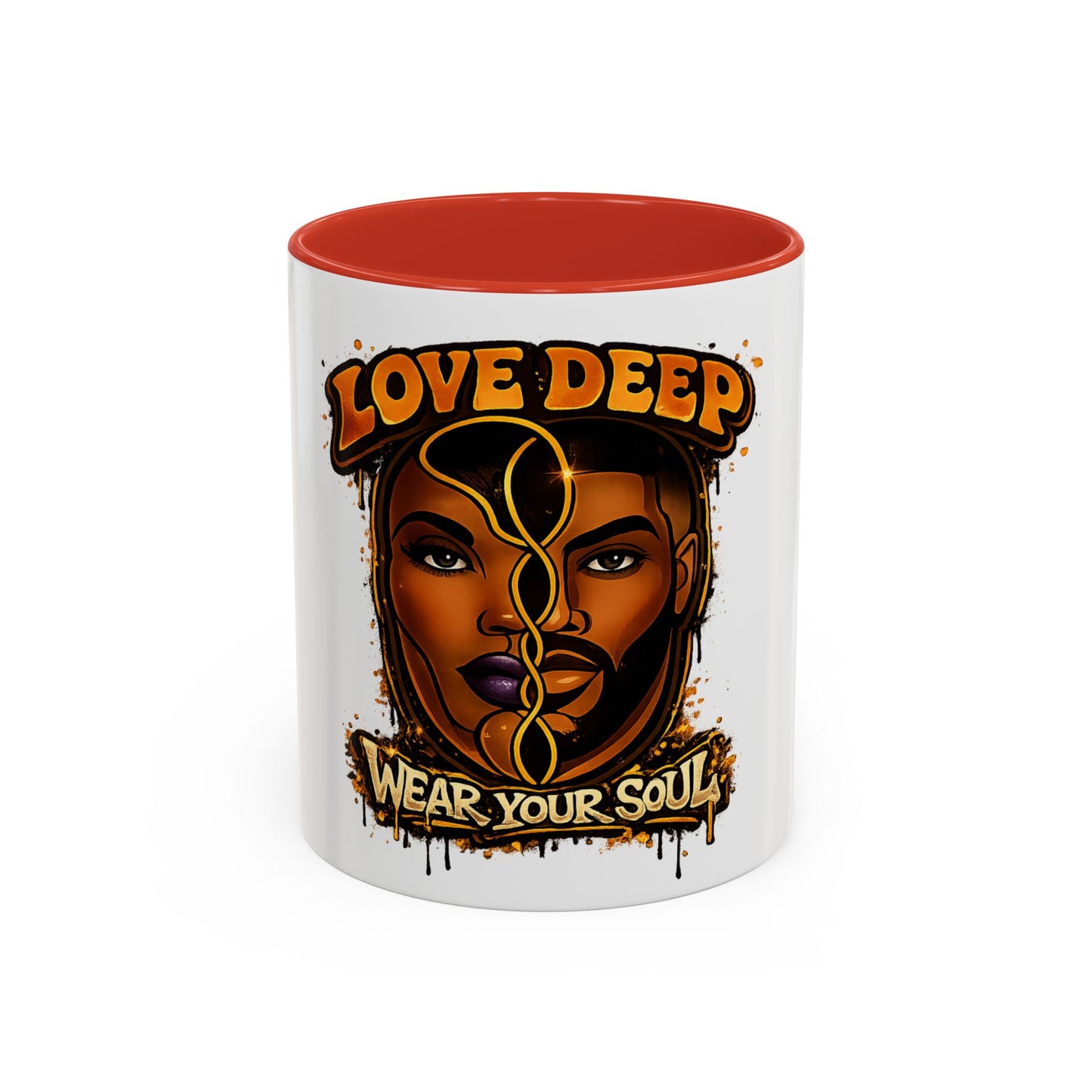 Love Deep Dual-Face Couple Coffee Mug — 11oz Accent