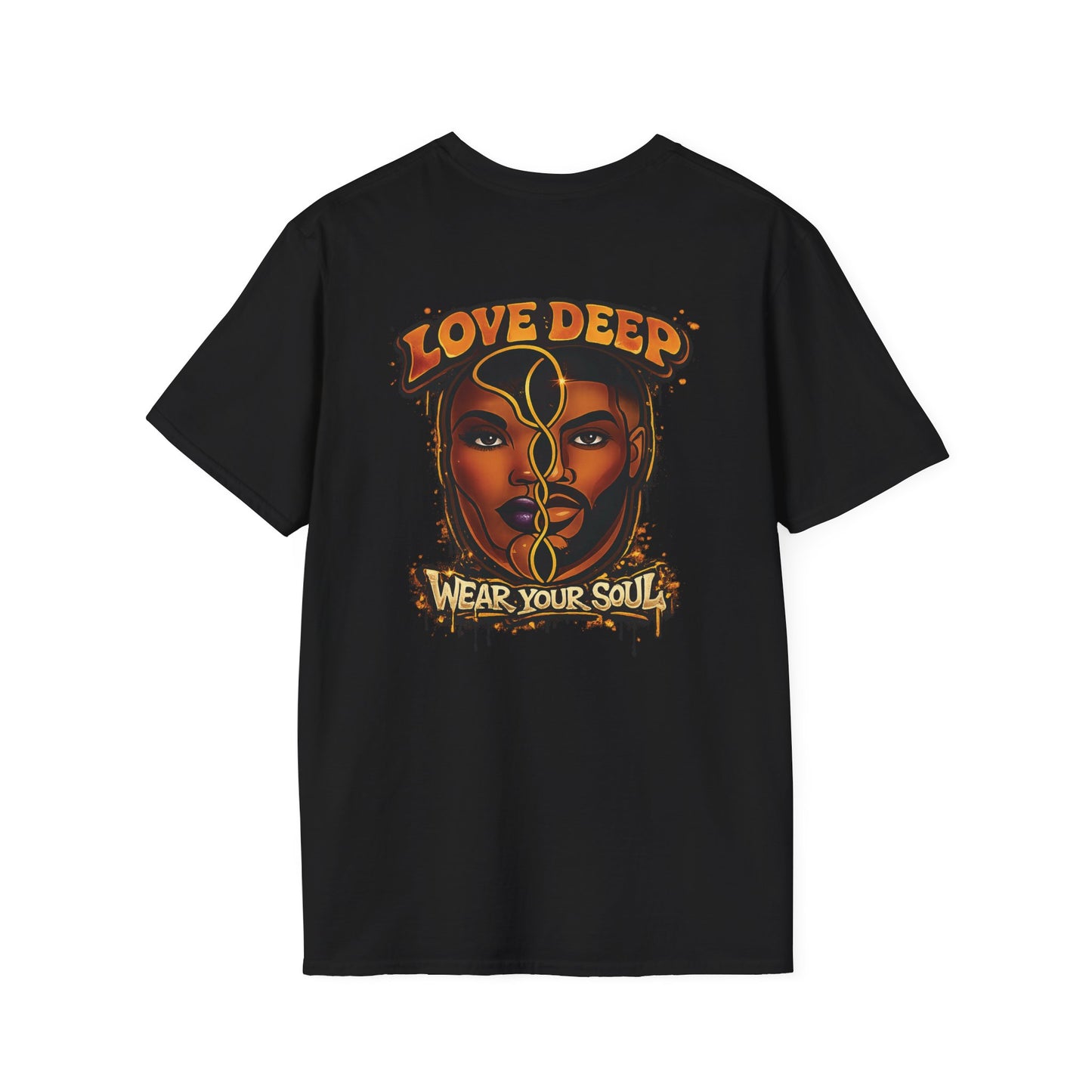 Love Deep Dual-Face Couple Retro T-Shirt