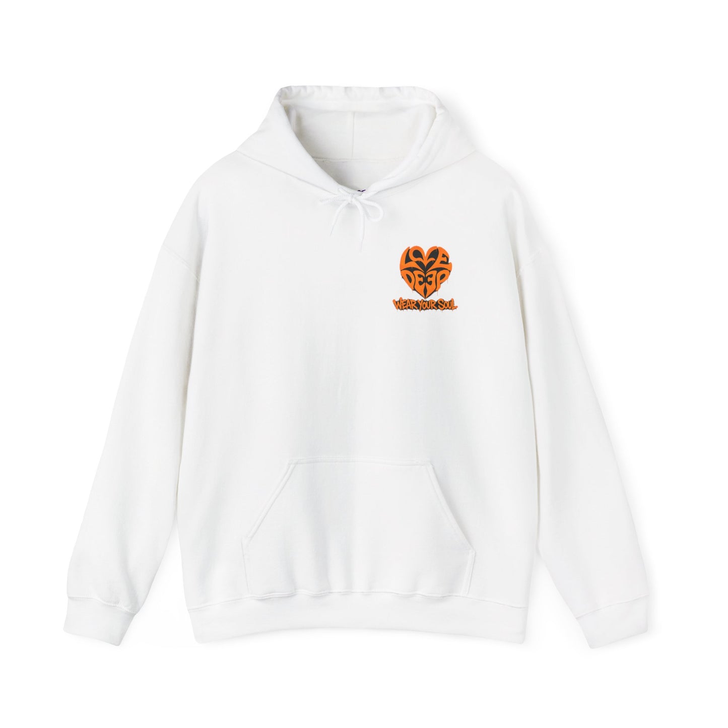 Love Deep Heart Emblem Hoodie — Retro Vintage Pullover
