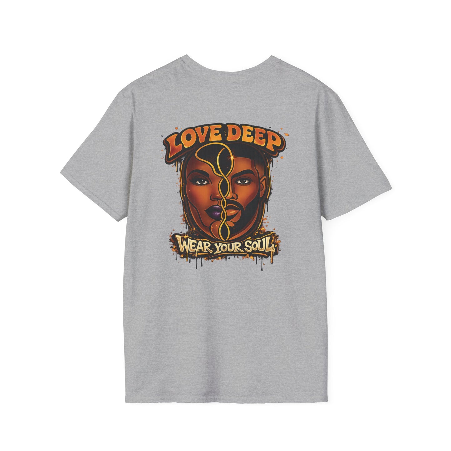 Love Deep Dual-Face Couple Retro T-Shirt