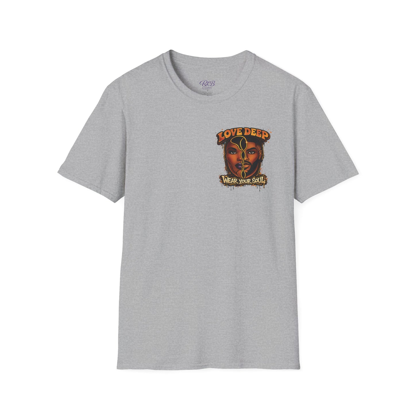 Love Deep Dual-Face Couple Retro T-Shirt
