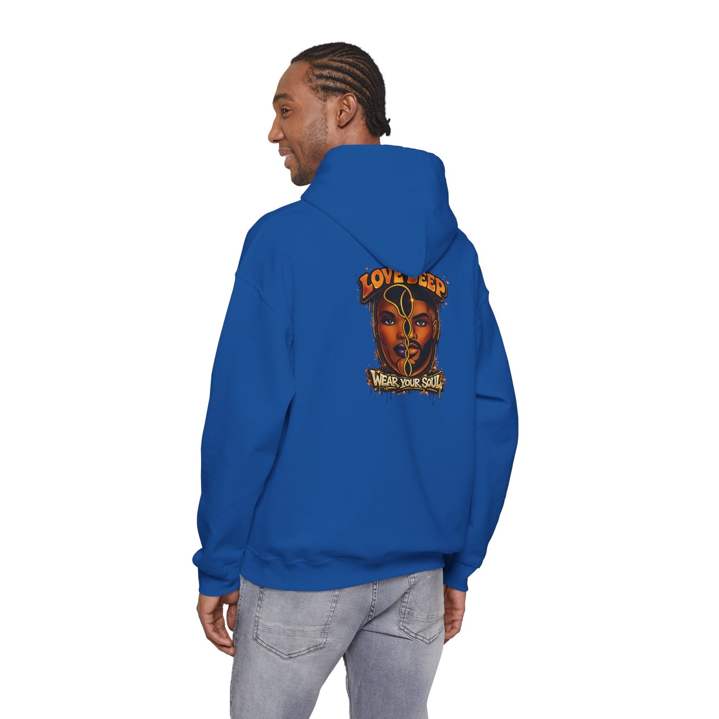 Love Deep Dual-Face Couple Graphic Hoodie