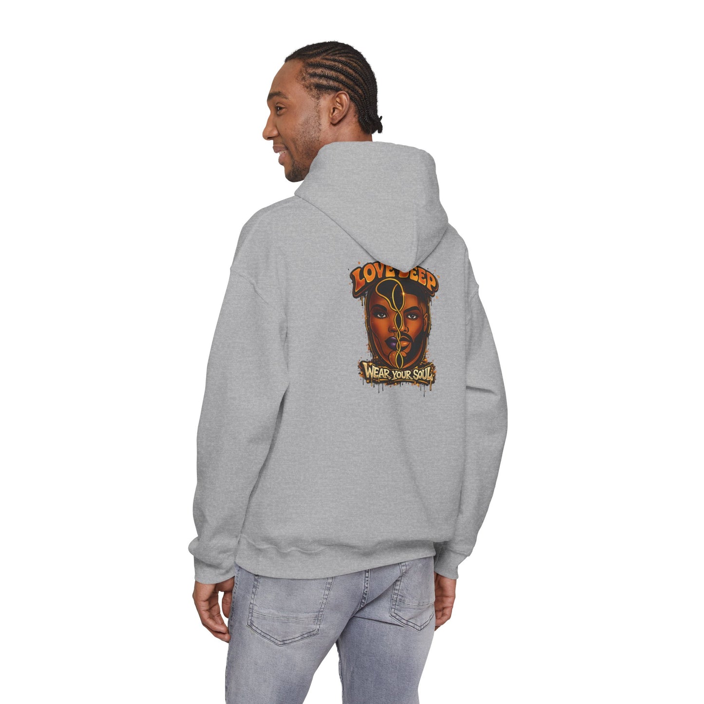 Love Deep Dual-Face Couple Graphic Hoodie
