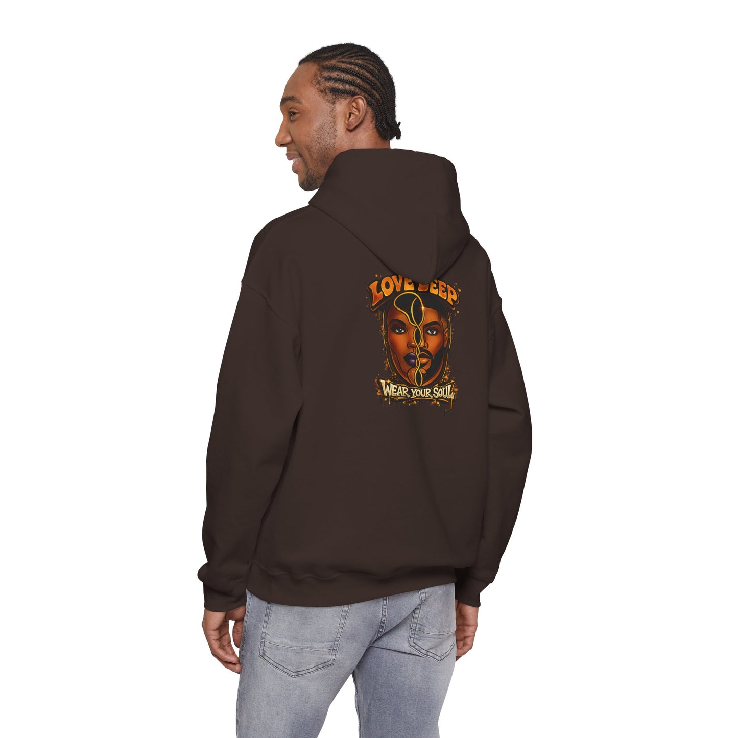 Love Deep Dual-Face Couple Graphic Hoodie