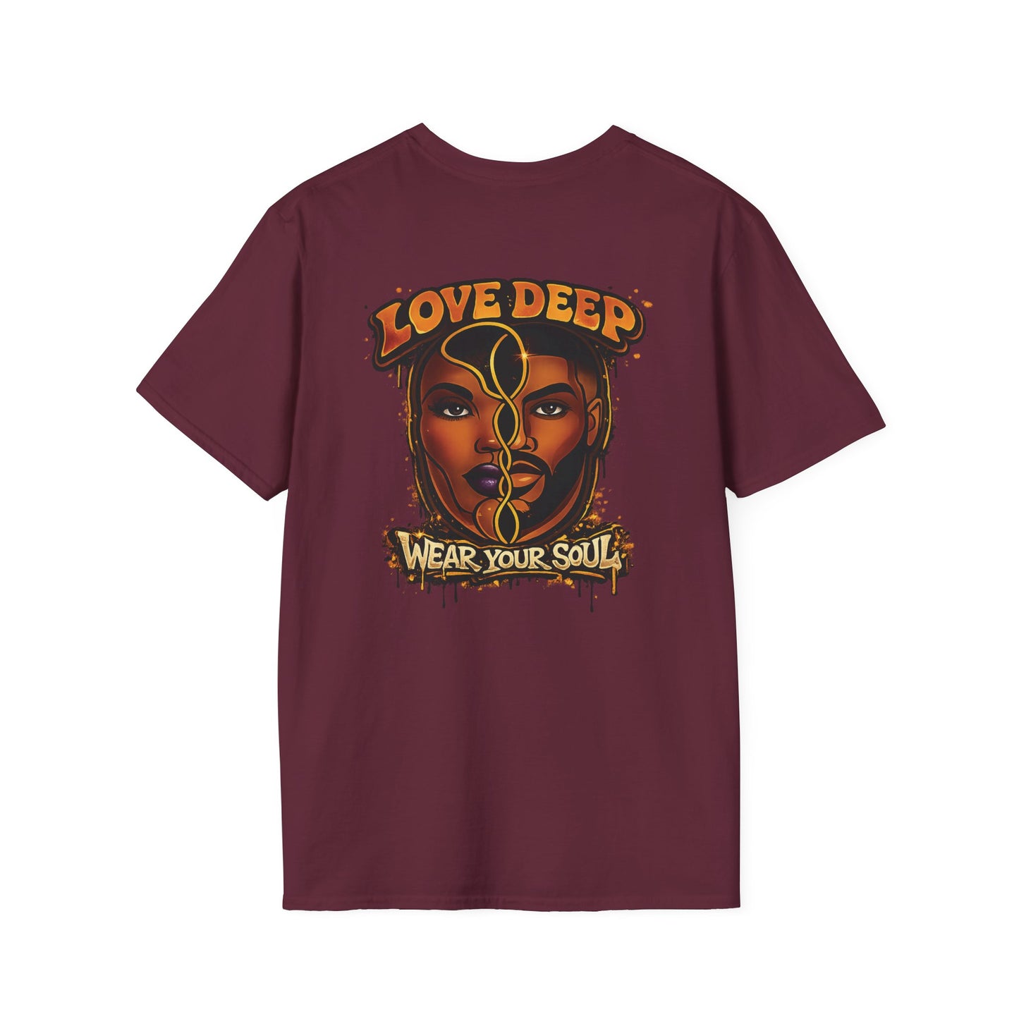 Love Deep Dual-Face Couple Retro T-Shirt